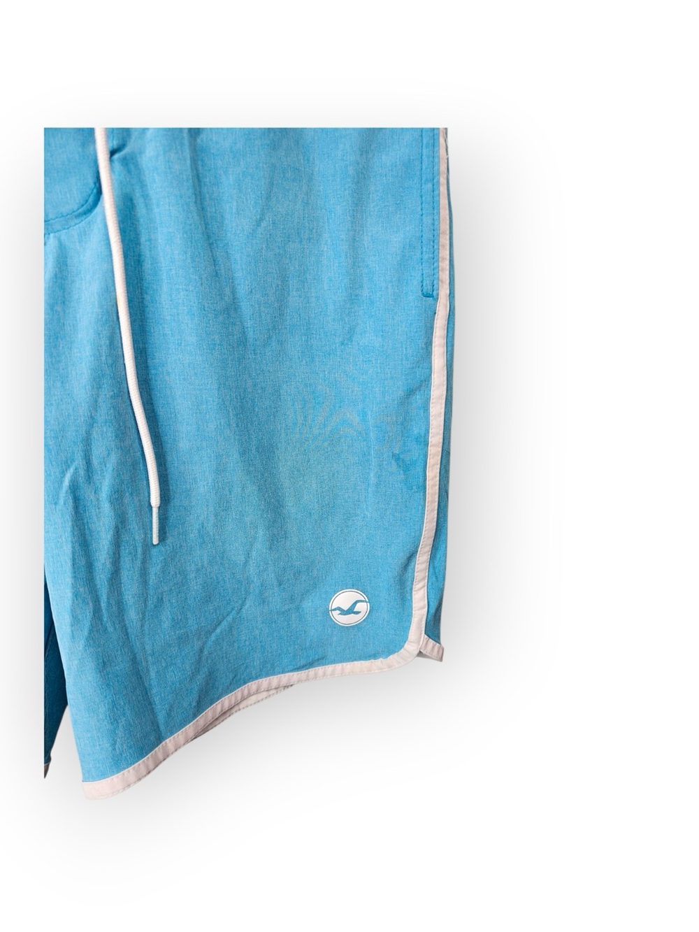 Hollister Men’s Light Blue Drawstring Swim Trunks Board Shorts Size 30 - Picture 3 of 5